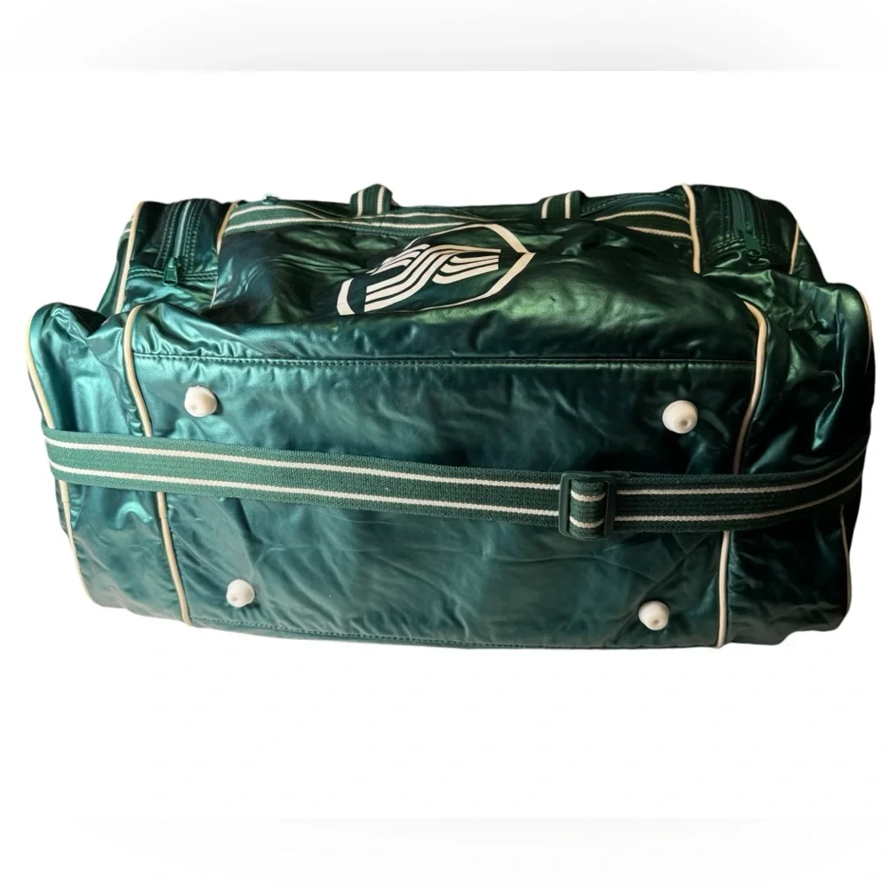 Vintage Green Retro XARA London Large Men’s Tennis Duffel Bag RARE